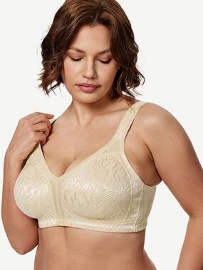 Wingslove wireless minimizer bra 36DDD/F light nude